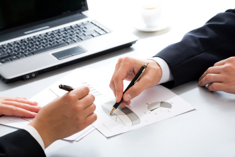 Business partners hands